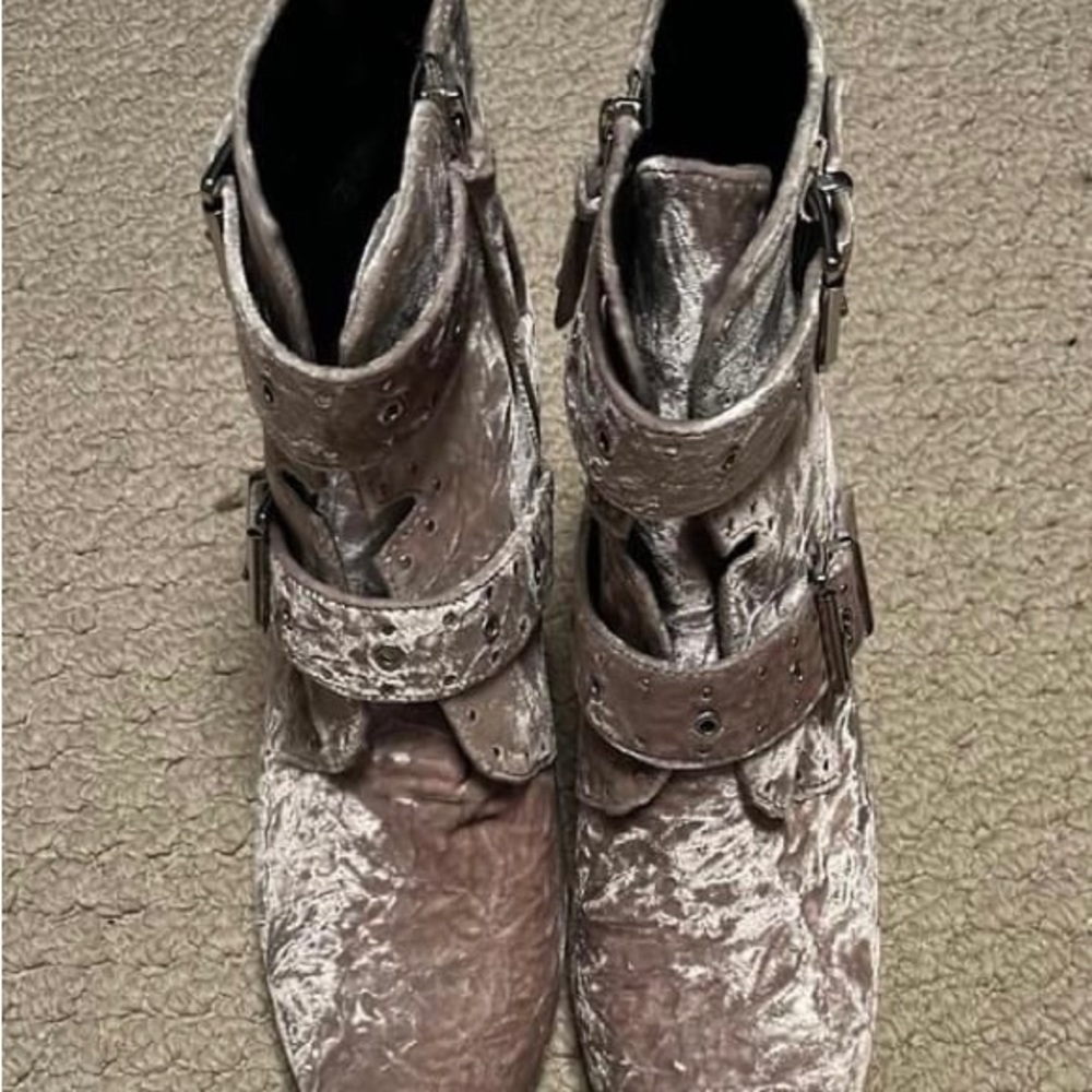 Rebecca Minkoff crushed velvet boots